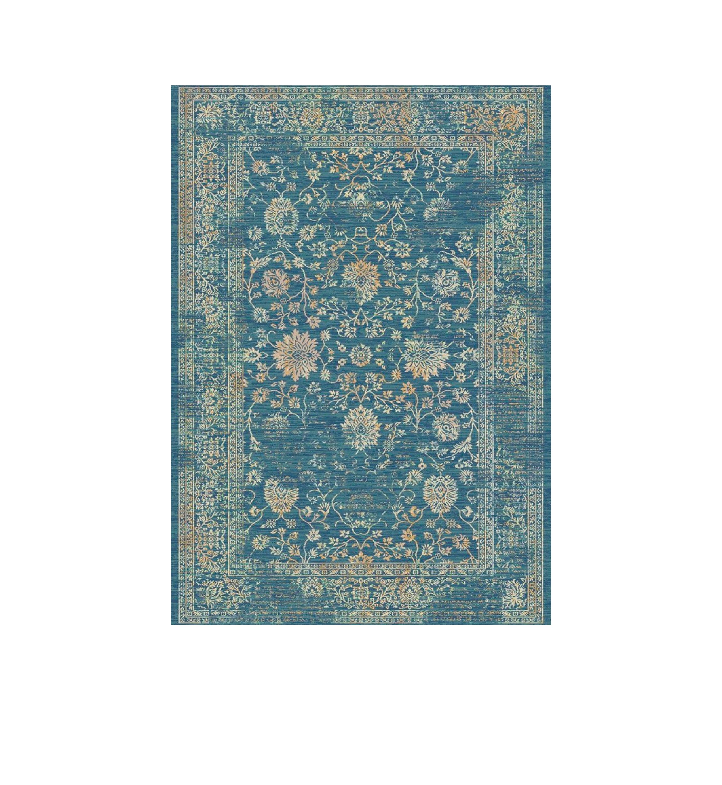 Evoke Light Blue/Beige Area Rug
