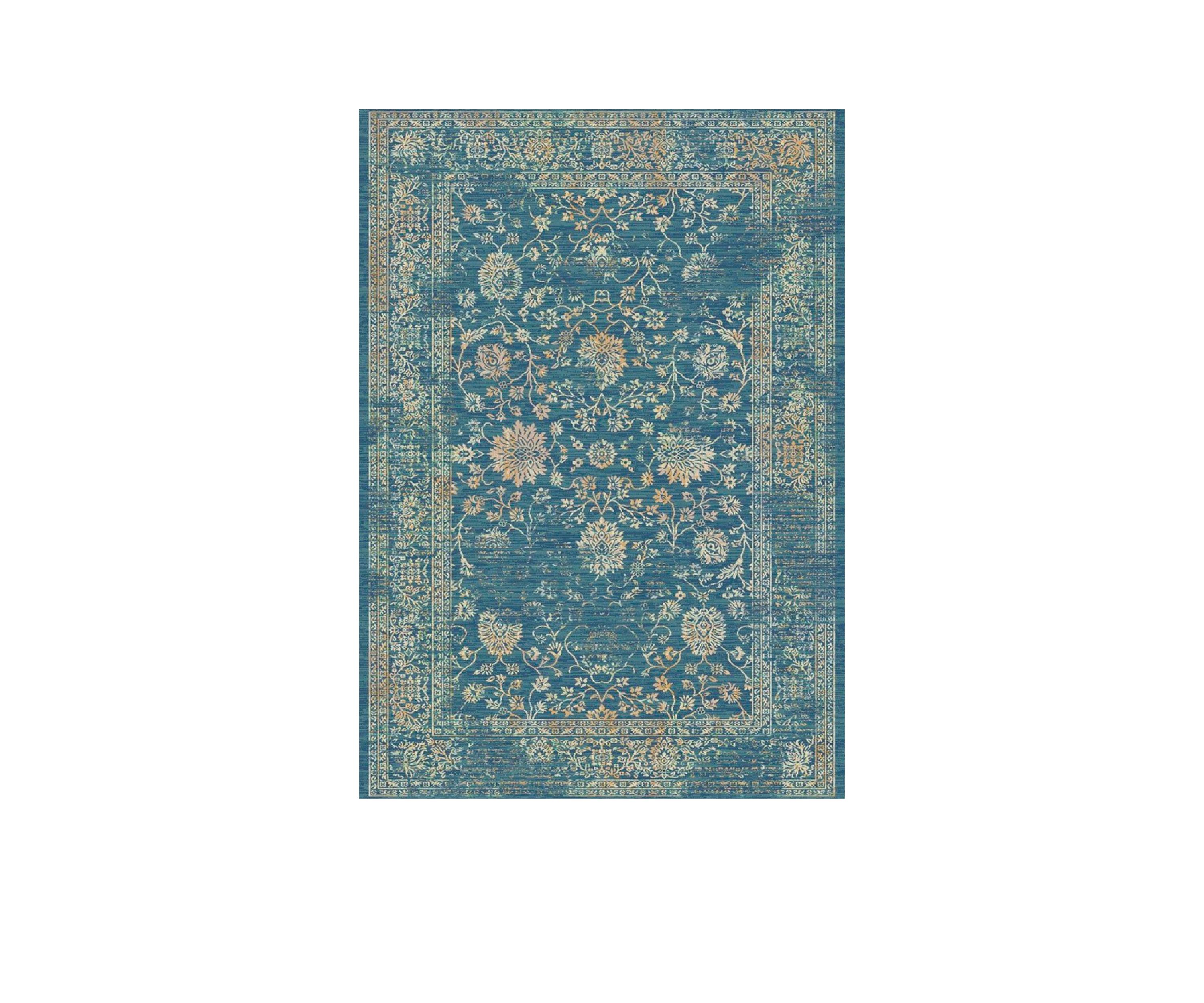 Evoke Light Blue/Beige Area Rug