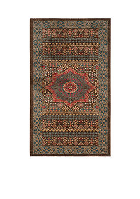 Mahal Navy/Red Area Rug