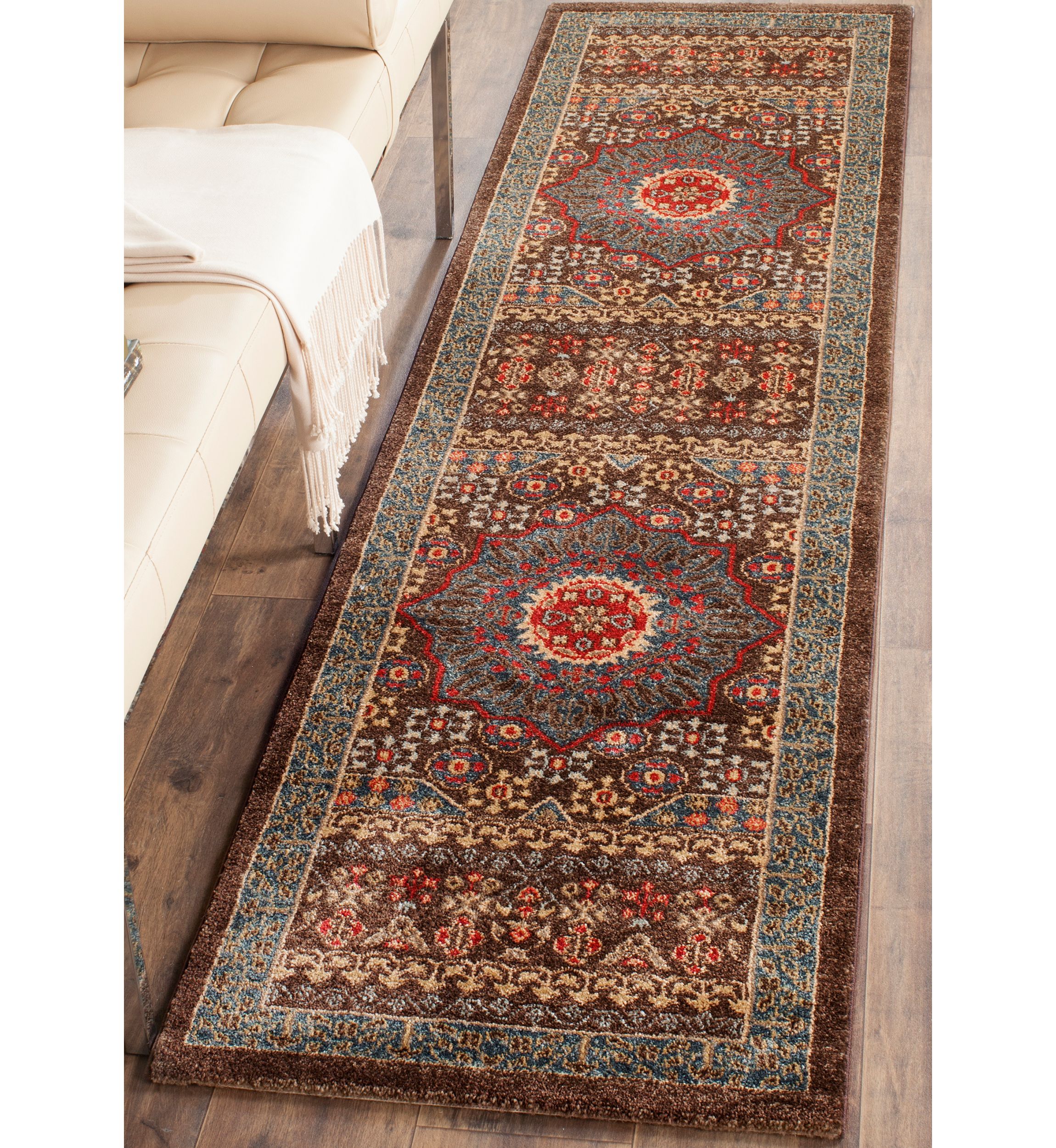 Mahal Navy/Red Area Rug