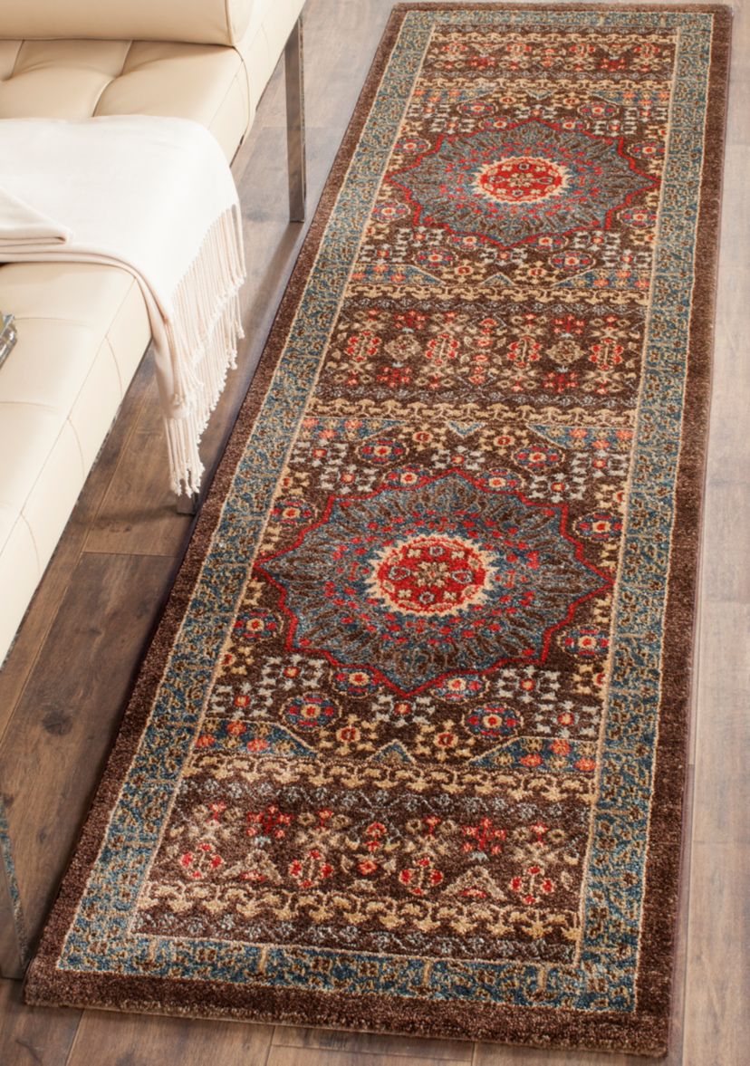 Mahal Navy/Red Area Rug