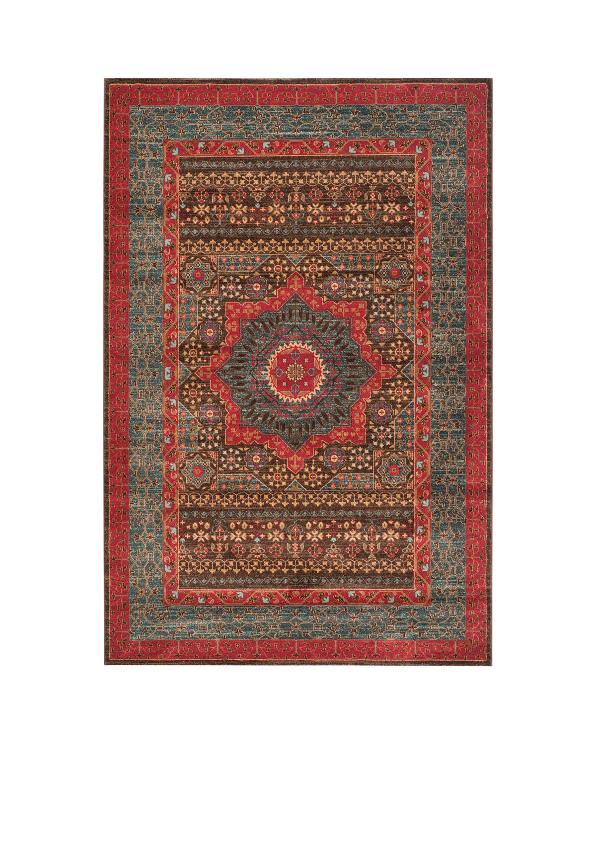 Mahal Navy/Red Area Rug