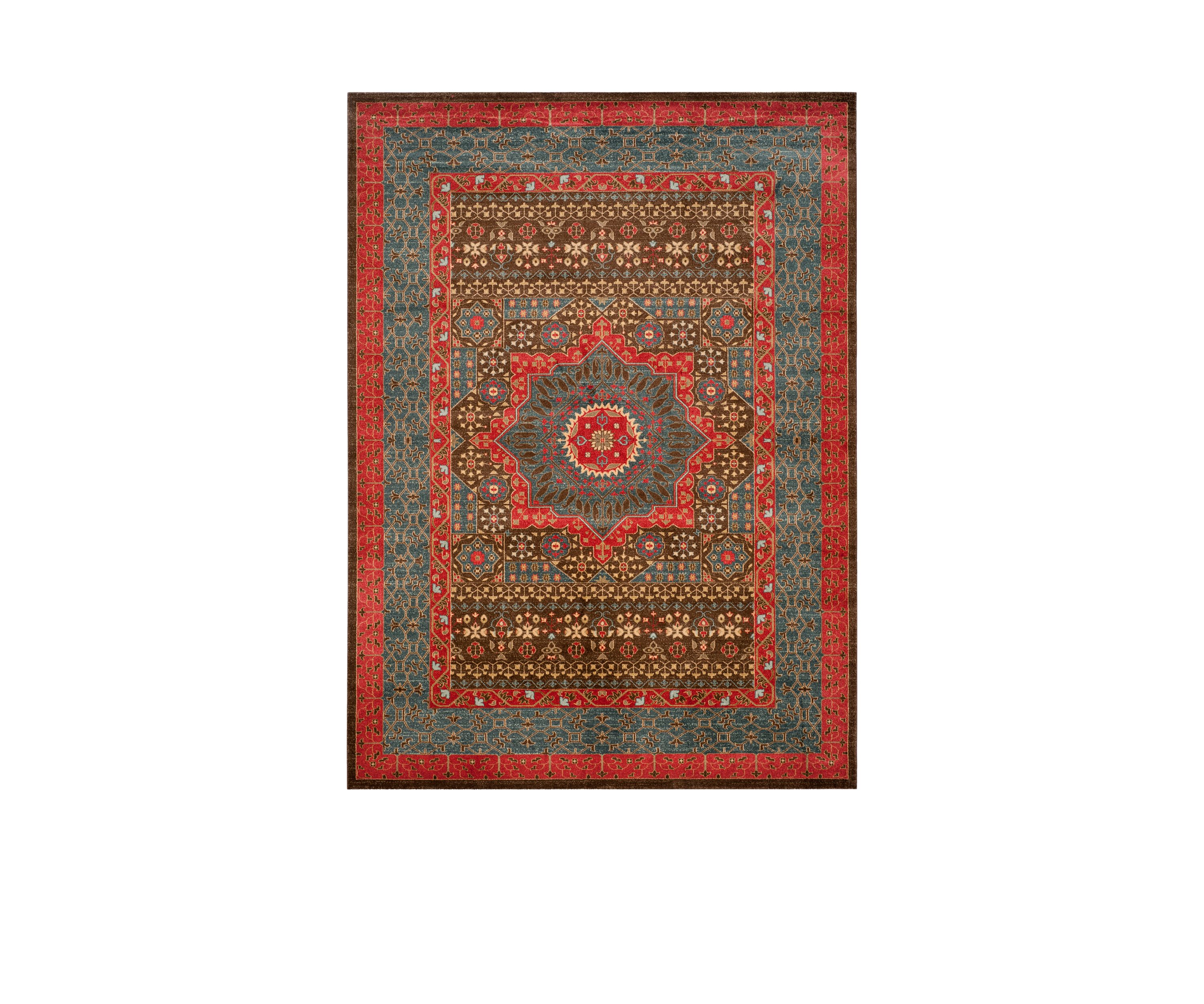 Mahal Navy/Red Area Rug