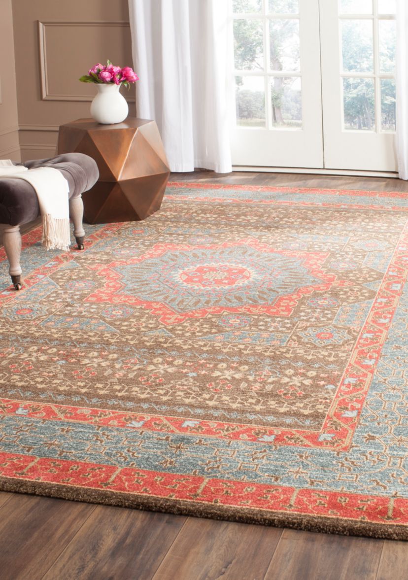 Mahal Navy/Red Area Rug