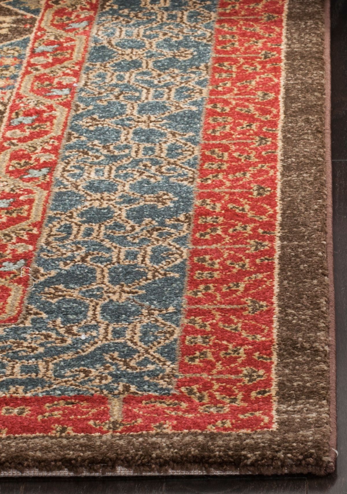 Mahal Navy/Red Area Rug