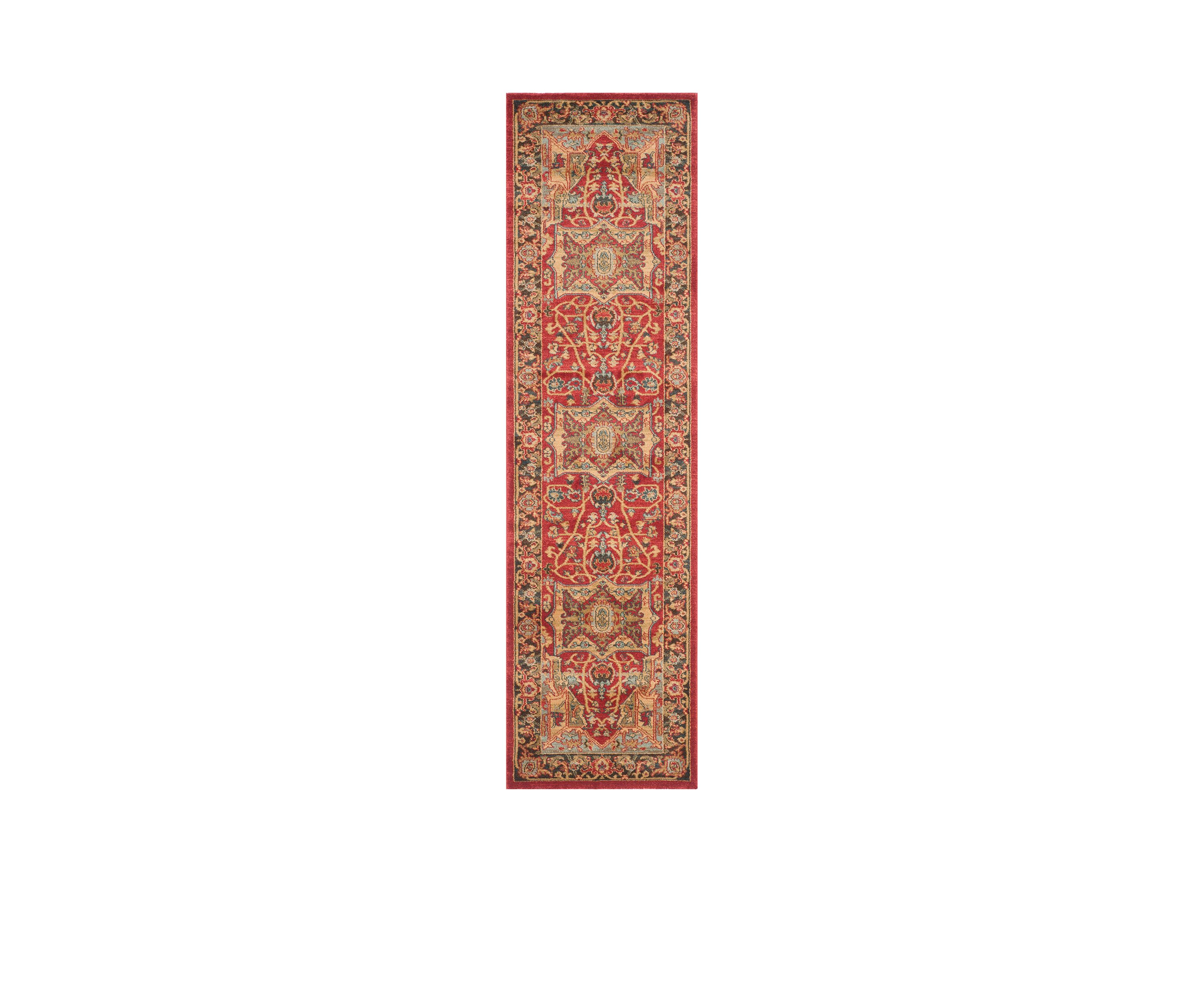Mahal Natural/Navy Area Rug 2-ft. 2-in. x 8-ft.