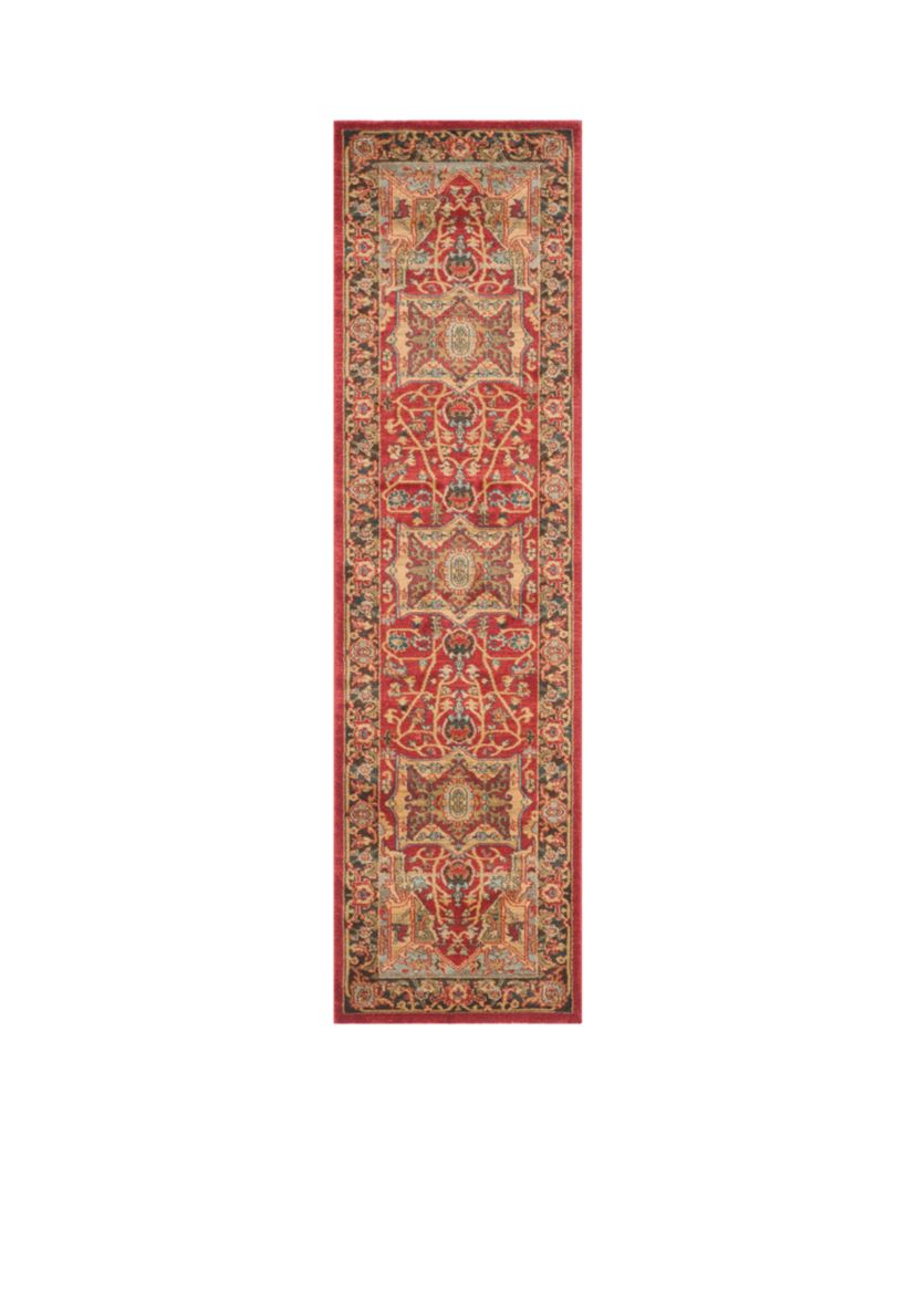 Mahal Natural/Navy Area Rug 2-ft. 2-in. x 8-ft.