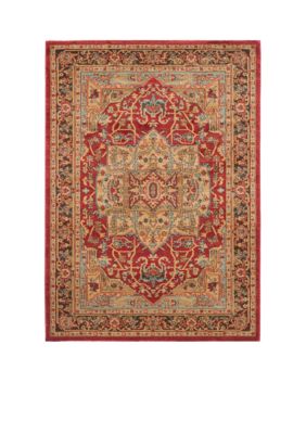 Mahal Natural/Navy Area Rug 3-ft. x 5-ft.