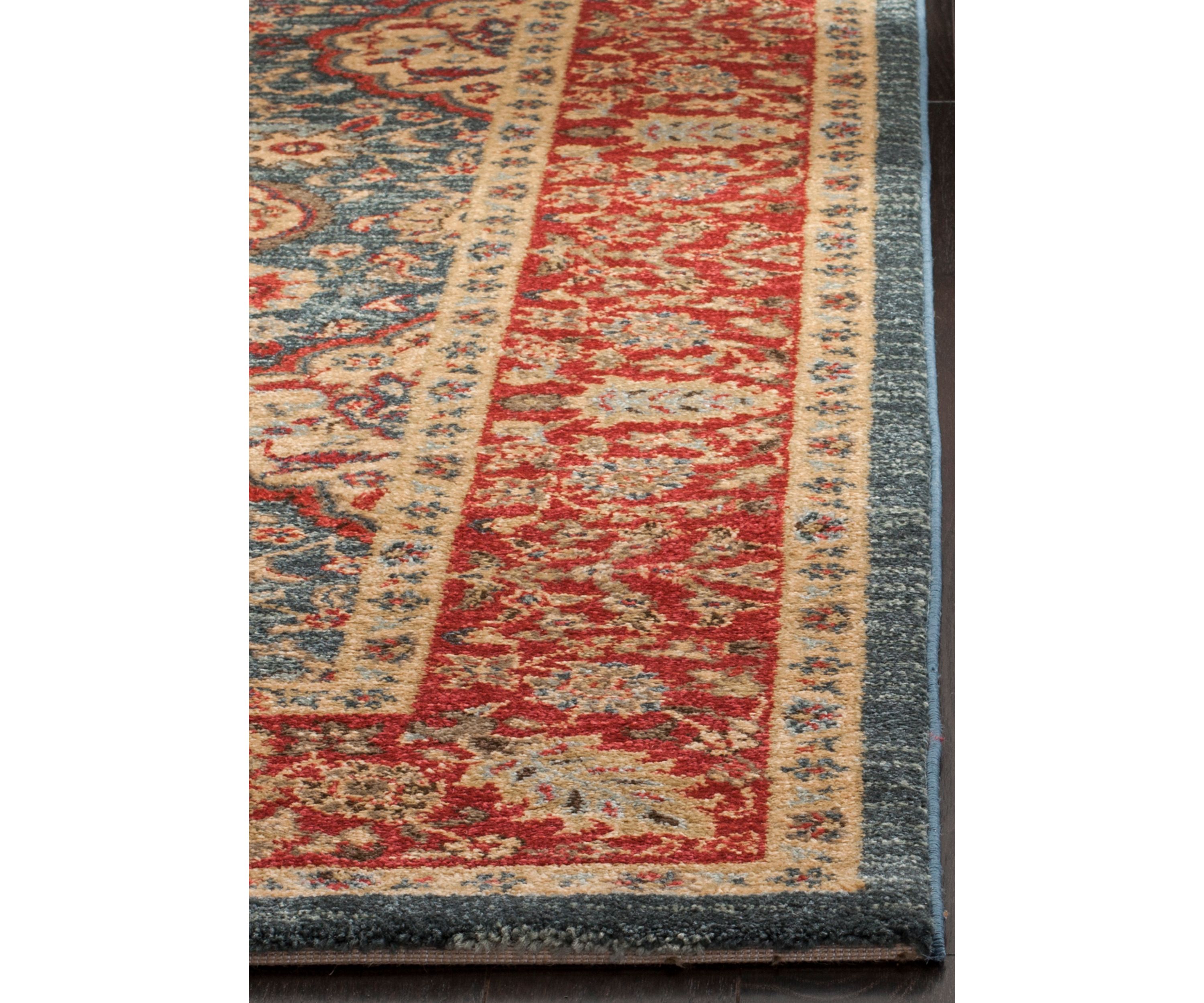 Mahal Natural/Navy Area Rug 4-ft. x 5-ft. 7-in.