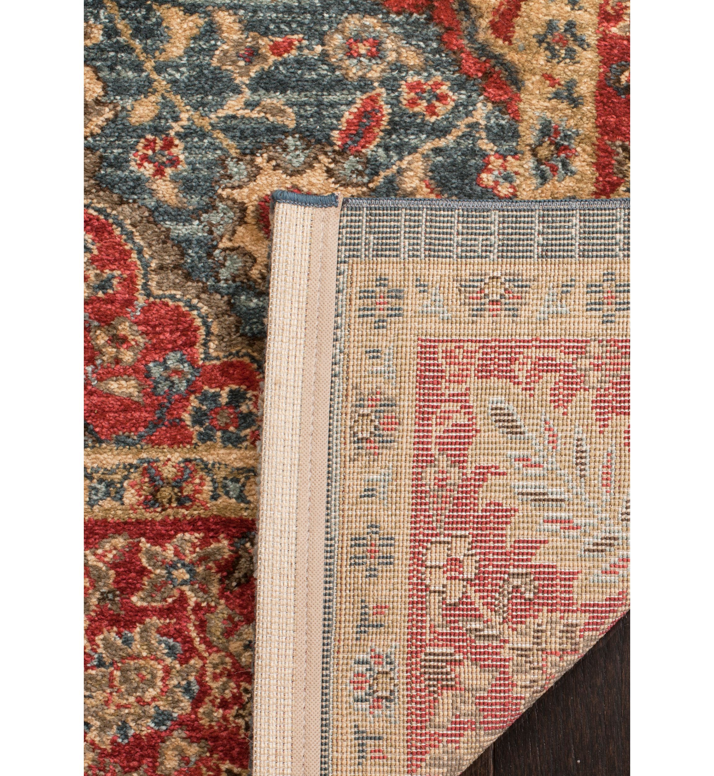 Mahal Natural/Navy Area Rug 4-ft. x 5-ft. 7-in.