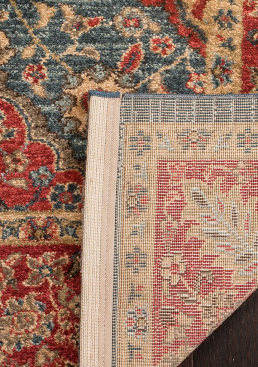 Mahal Natural/Navy Area Rug 4-ft. x 5-ft. 7-in.