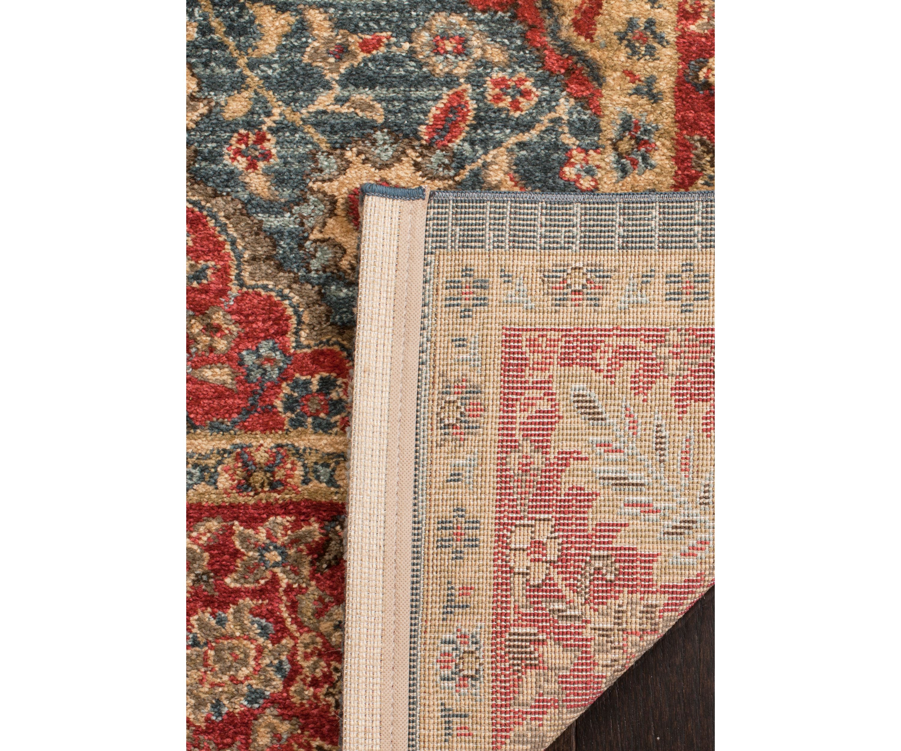 Mahal Natural/Navy Area Rug 5-ft. 1-in. x 7-ft. 7-in.