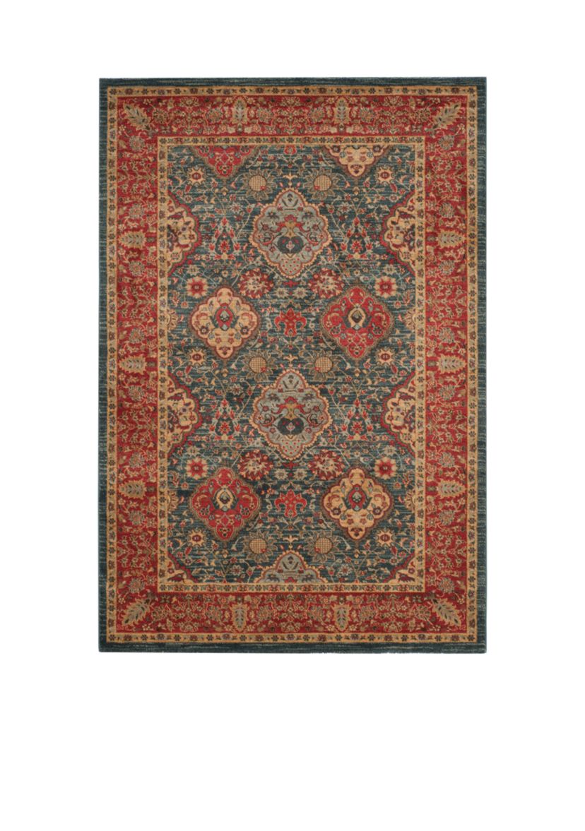 Mahal Navy/Red Area Rug 4-ft. x 5-ft. 7-in.