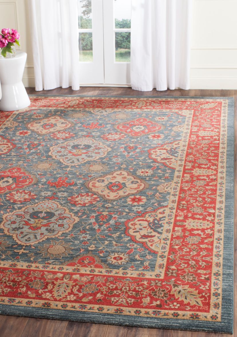 Mahal Navy/Red Area Rug  9-ft. x 12-ft.
