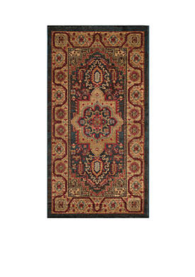 Mahal Navy/Natural Area Rug 2-ft. 2-in. x 6-ft.