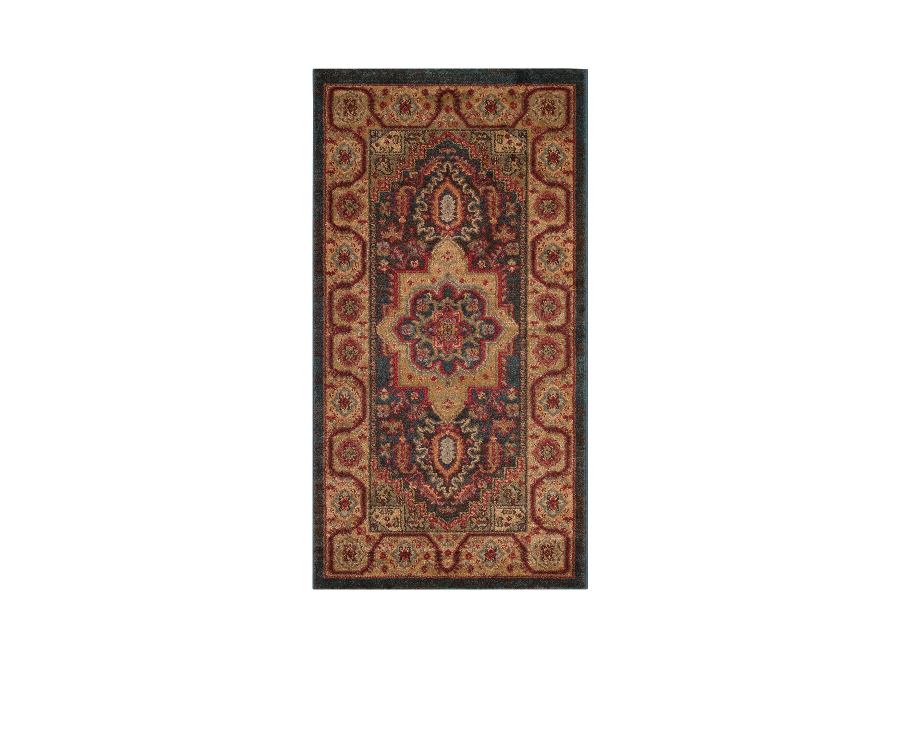 Mahal Navy/Natural Area Rug 2-ft. 2-in. x 6-ft.