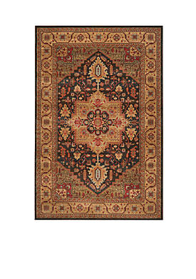 Mahal Navy/Natural Area Rug 5-ft. 1-in. x 7-ft. 7-in.