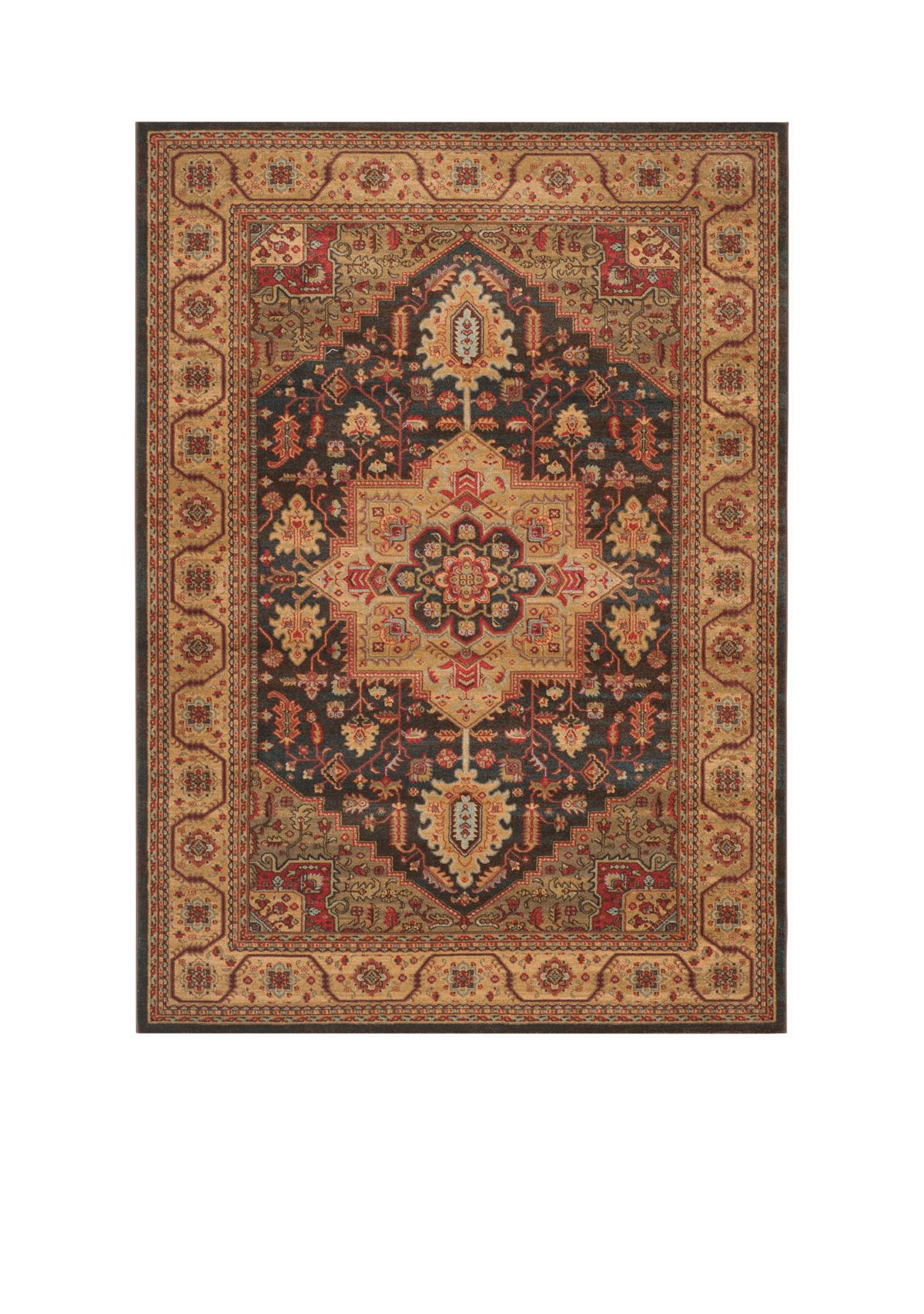 Mahal Navy/Natural Area Rug  8-ft. x 11-ft.