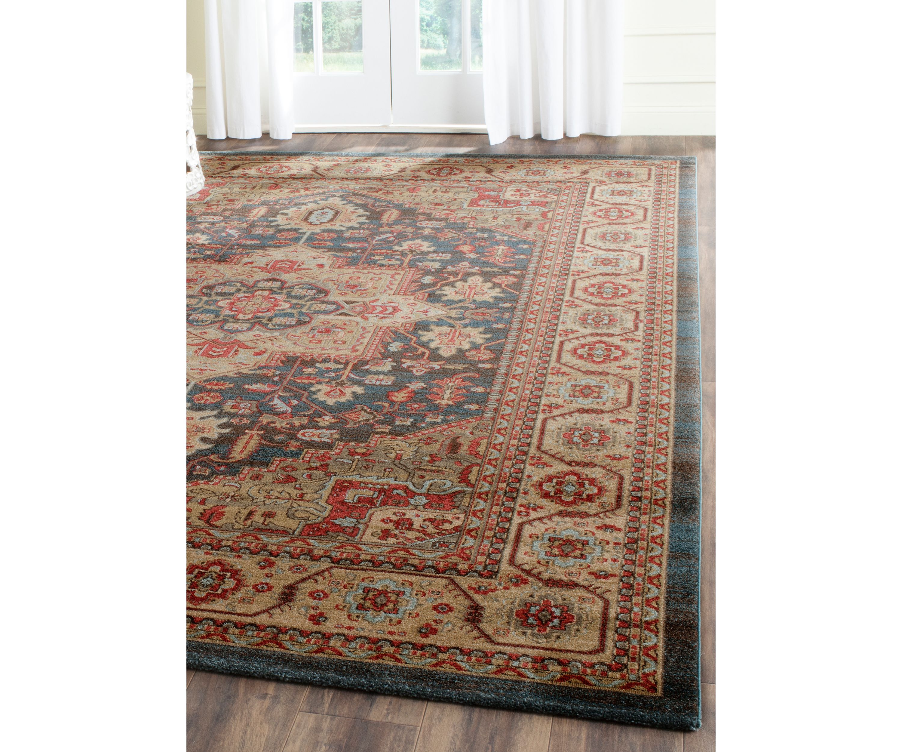 Mahal Navy/Natural Area Rug  8-ft. x 11-ft.