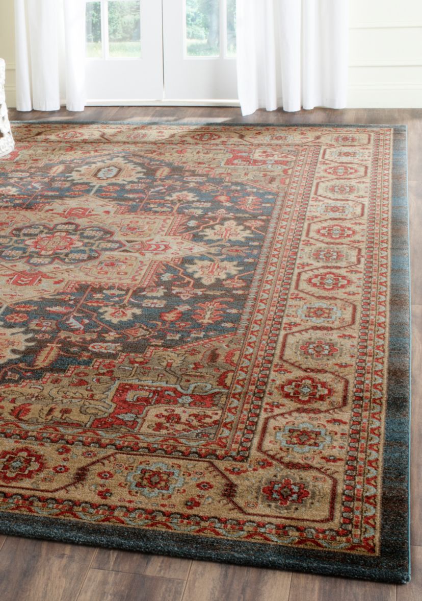 Mahal Navy/Natural Area Rug  8-ft. x 11-ft.