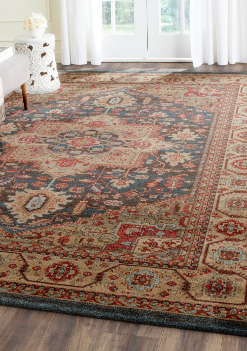 Mahal Navy/Natural Area Rug 9-ft. x 12-ft.