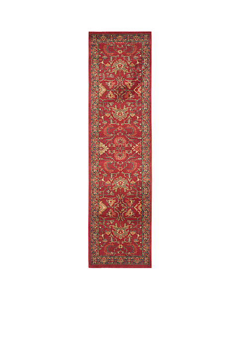 Mahal Red/Navy Area Rug 2-ft. 2-in. x 6-ft.