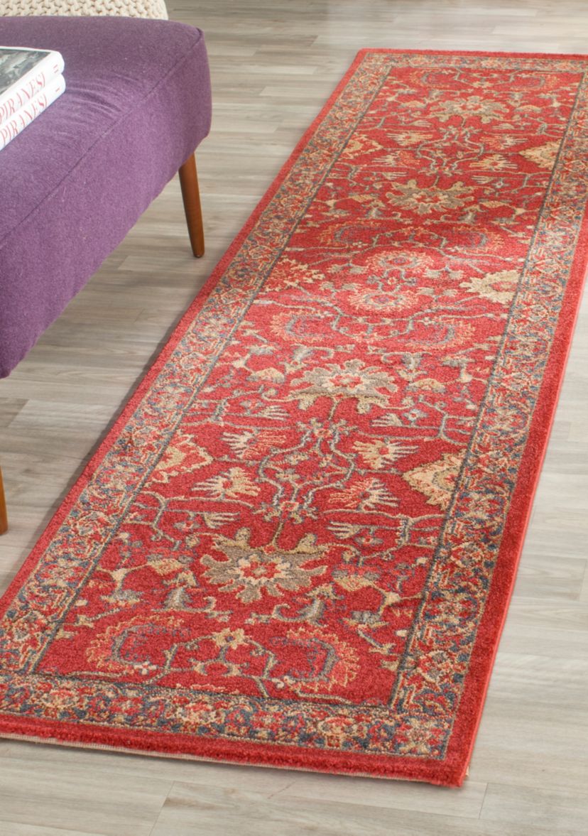 Mahal Red/Navy Area Rug 2-ft. 2-in. x 6-ft.
