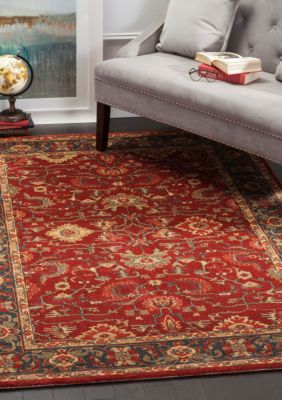 Mahal Red/Navy Area Rug 4-ft. x 5-ft. 7-in.