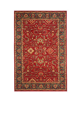 Mahal Red/Navy Area Rug 5-ft. 1-in. x 7-ft. 7-in.