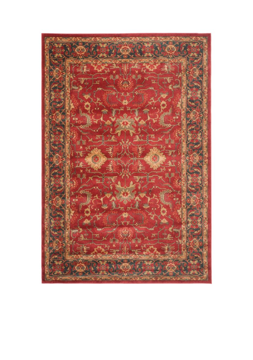 Mahal Red/Navy Area Rug 6-ft. 7-in. x 9-ft. 2-in.