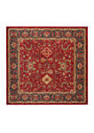 Mahal Red/Navy Area Rug 6-ft. 7-in. x 6-ft. 7-in.