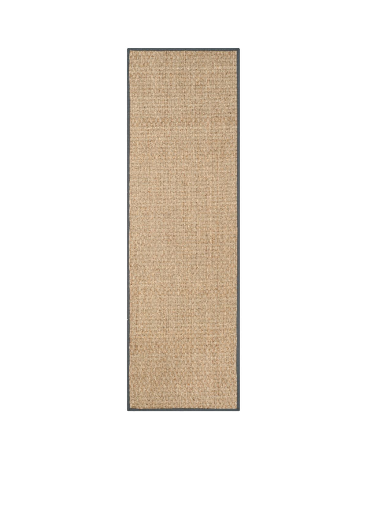 Natural Fiber Natural/Dark Gray Area Rug