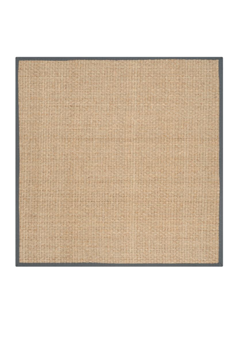 Natural Fiber Natural/Dark Gray Area Rug