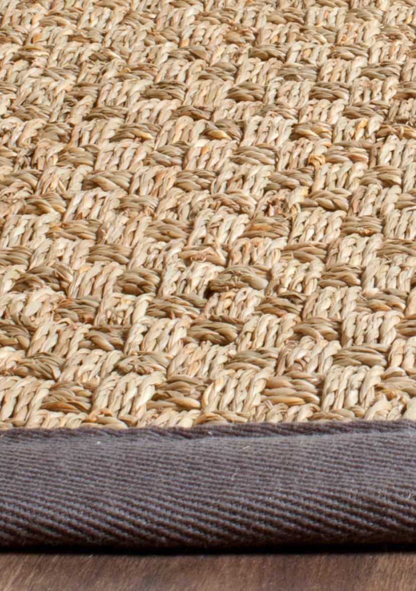 Natural Fiber Natural/Dark Gray Area Rug