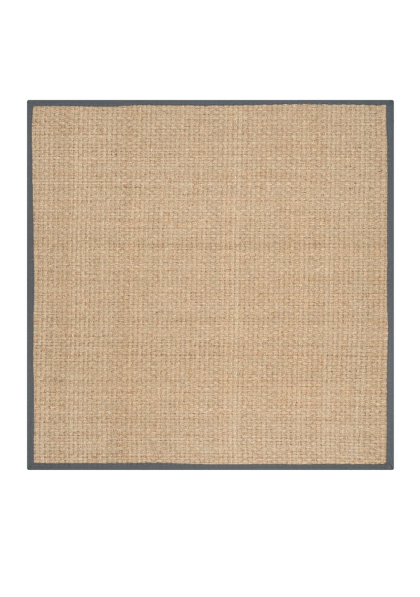 Natural Fiber Natural/Dark Gray Area Rug