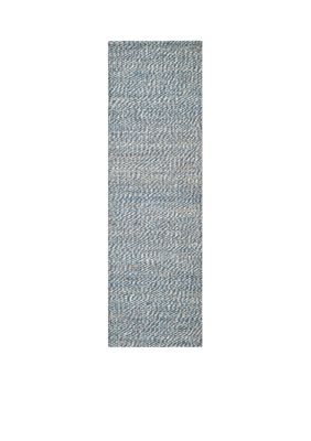 Safavieh Natural Fiber Blue/Ivory Area Rug 2-ft. 6-in. x 4-ft, 3 x 5 Rectangle