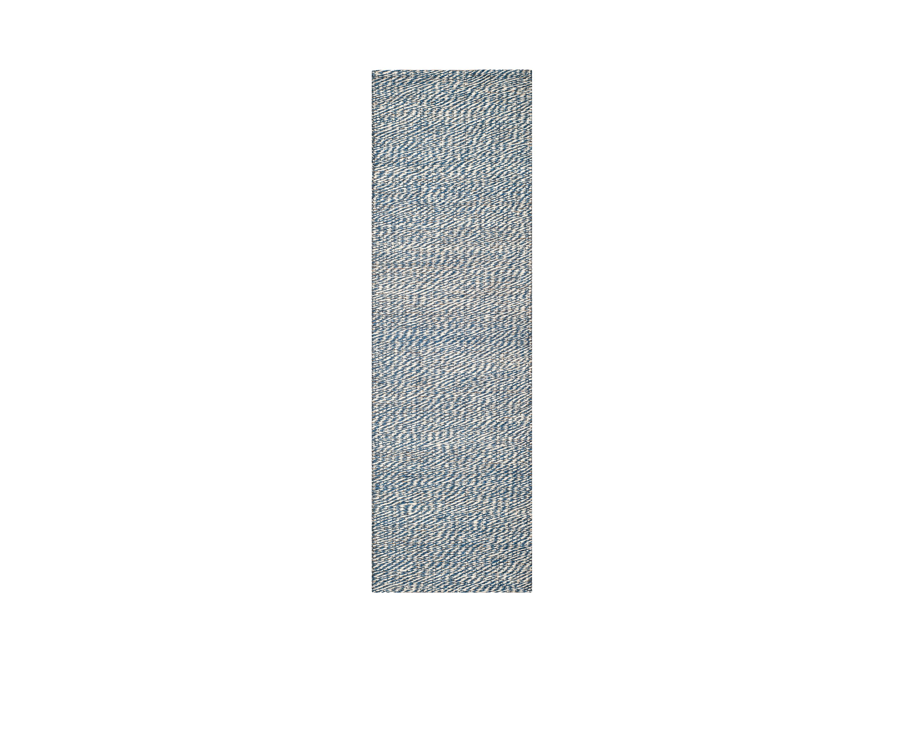 Natural Fiber Blue/Ivory Area Rug 2-ft. 6-in. x 4-ft.