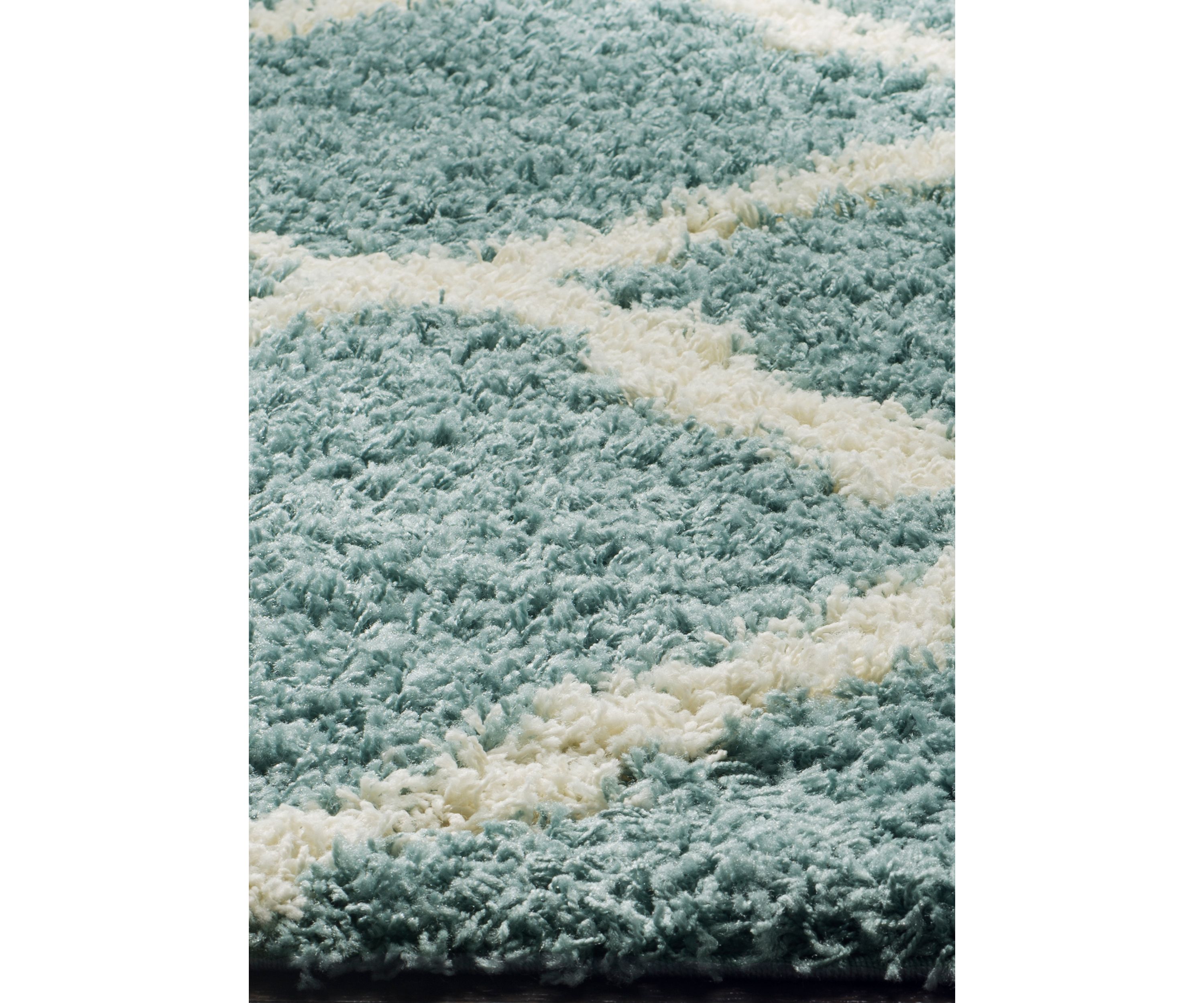 Dallas Shag Light Blue/Ivory Area Rug
