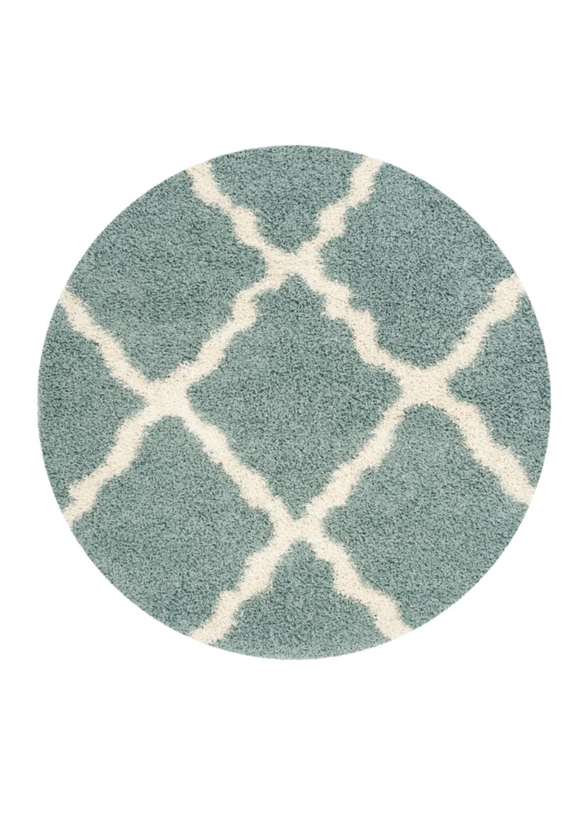 Dallas Shag Light Blue/Ivory Area Rug