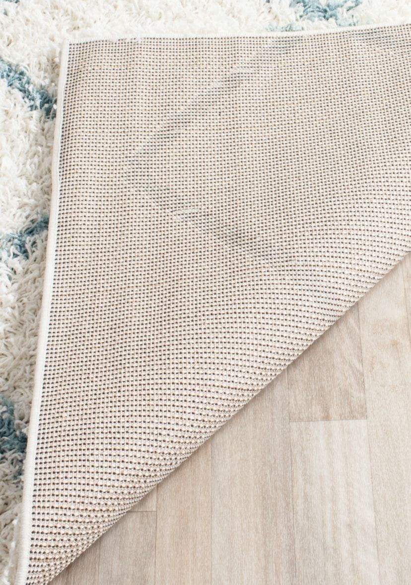Dallas Shag Ivory/Seafoam Area Rug 6-ft. x 6-ft.