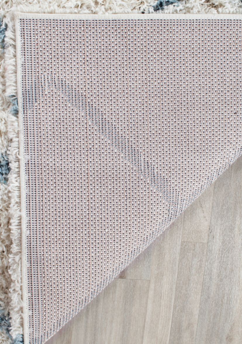 Dallas Shag Ivory/Seafoam Area Rug 8-ft. x 10-ft.