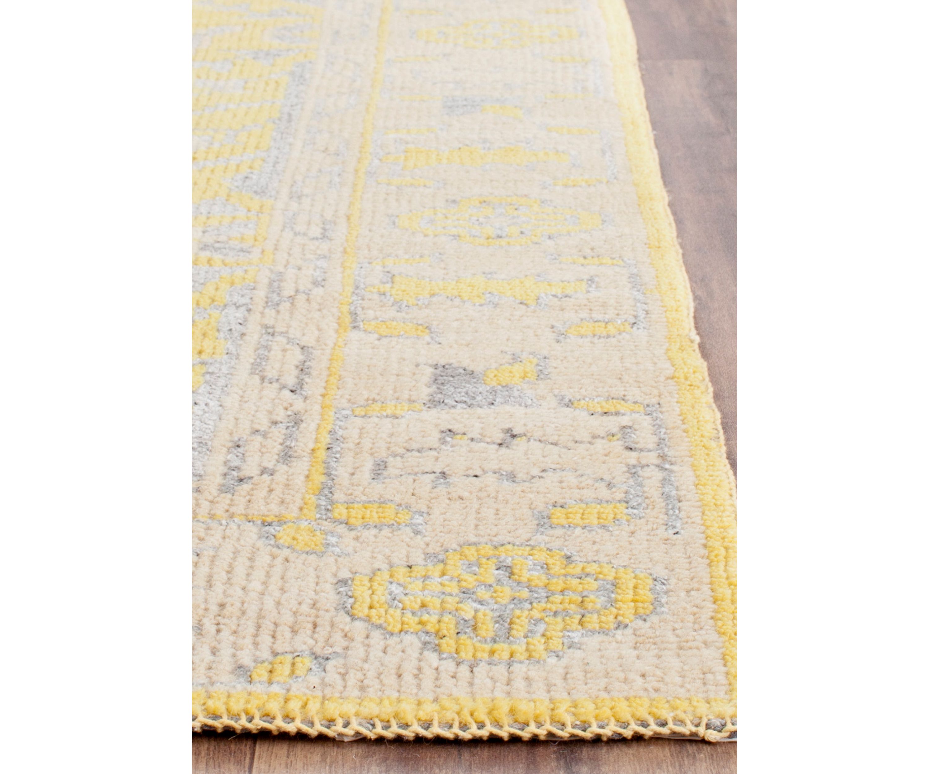 Stone Wash Yellow Area Rug 4-ft. x 6-ft.