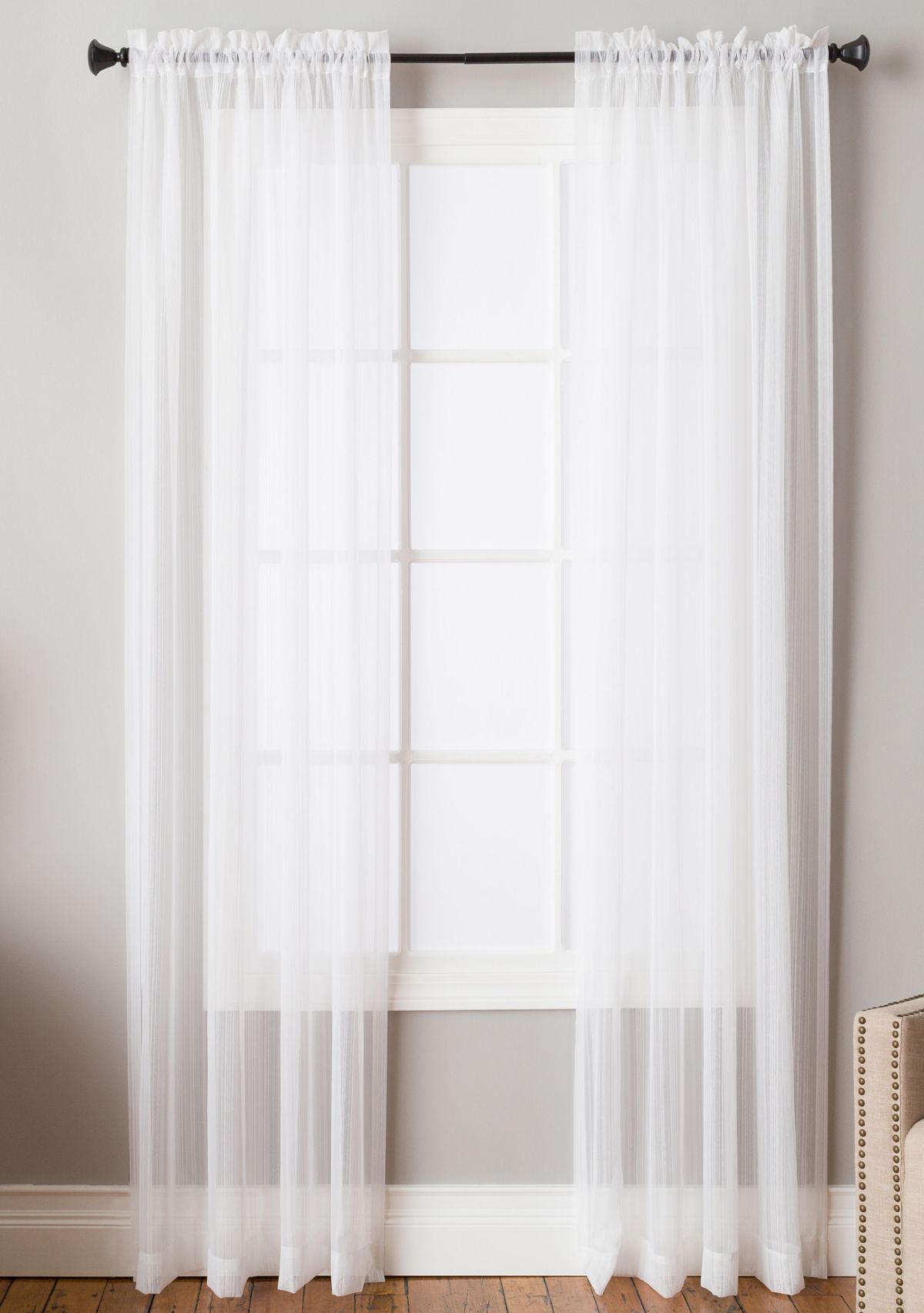 Carlyn White Rod Pocket Panel