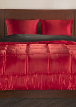 Save 65% on Luxury Satin Reversible Comforter Set