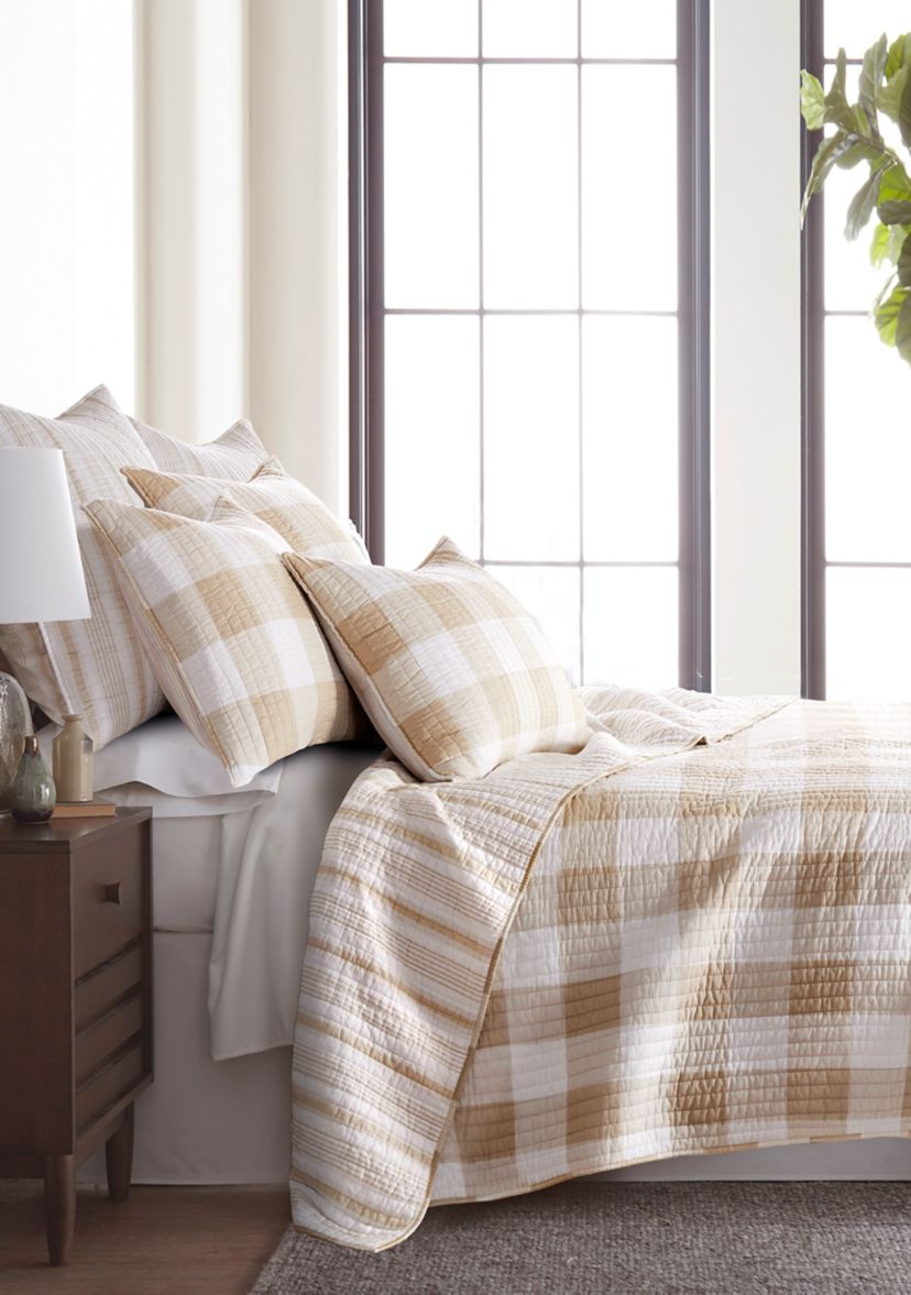 Camden Taupe Quilt Set