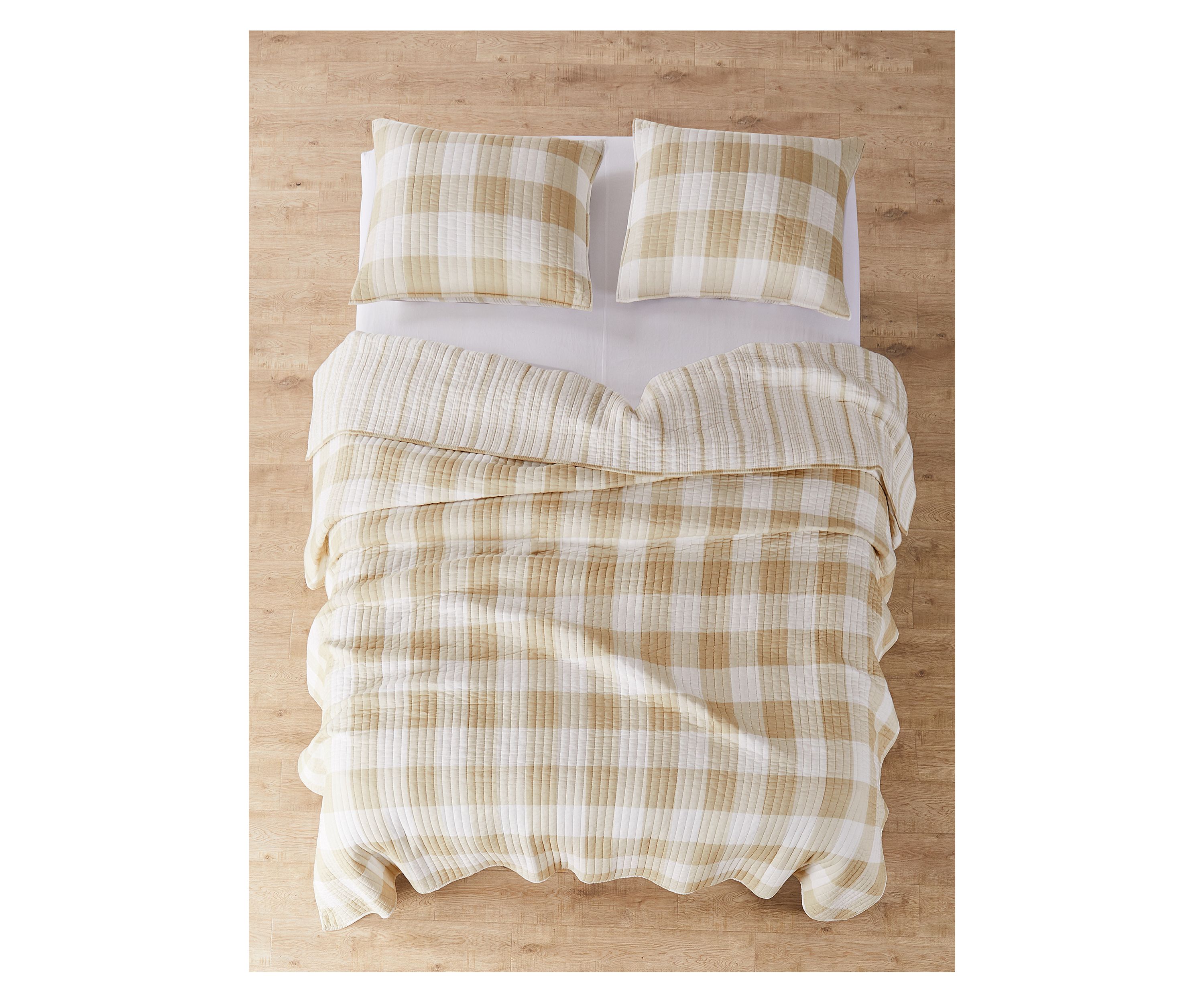 Camden Taupe Quilt Set