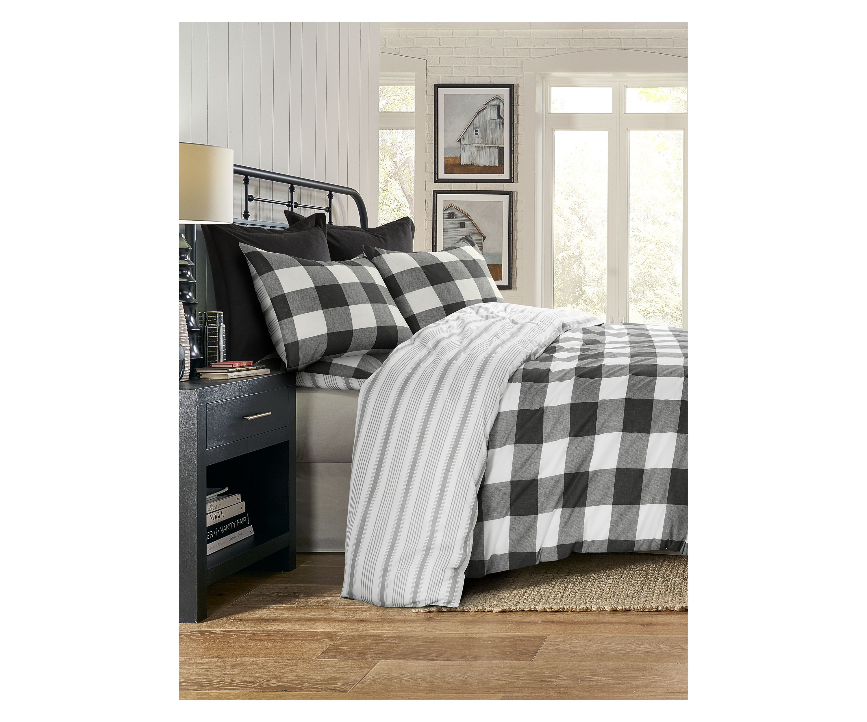 Camden Black Duvet Set