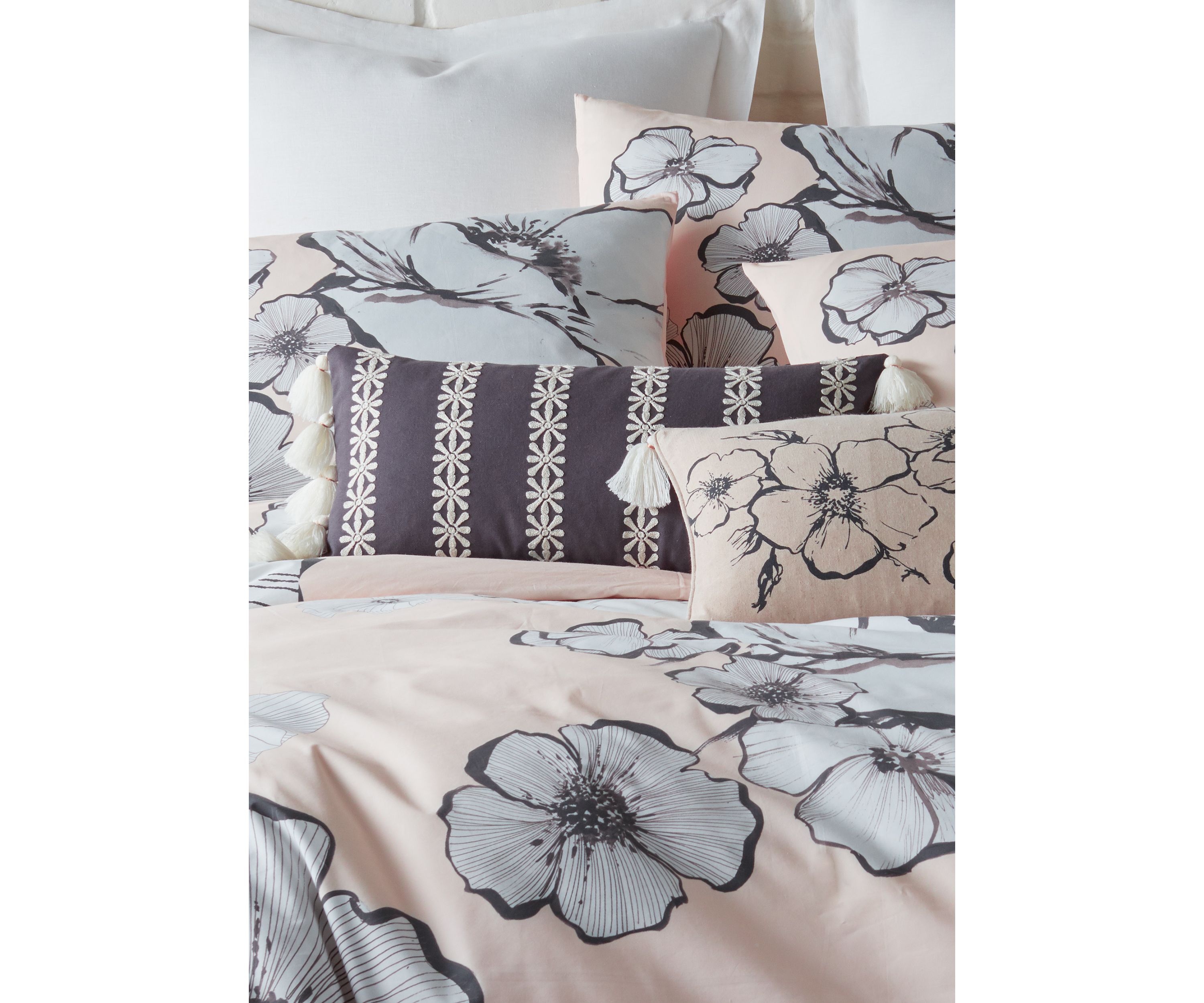 Floral Stitching Petal Pillow