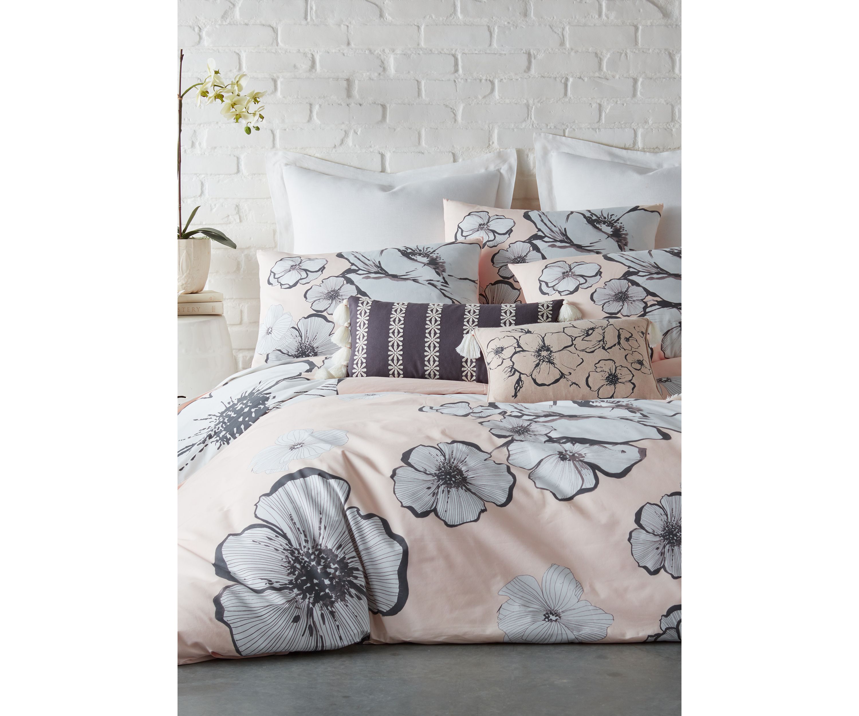 Floral Stitching Petal Pillow