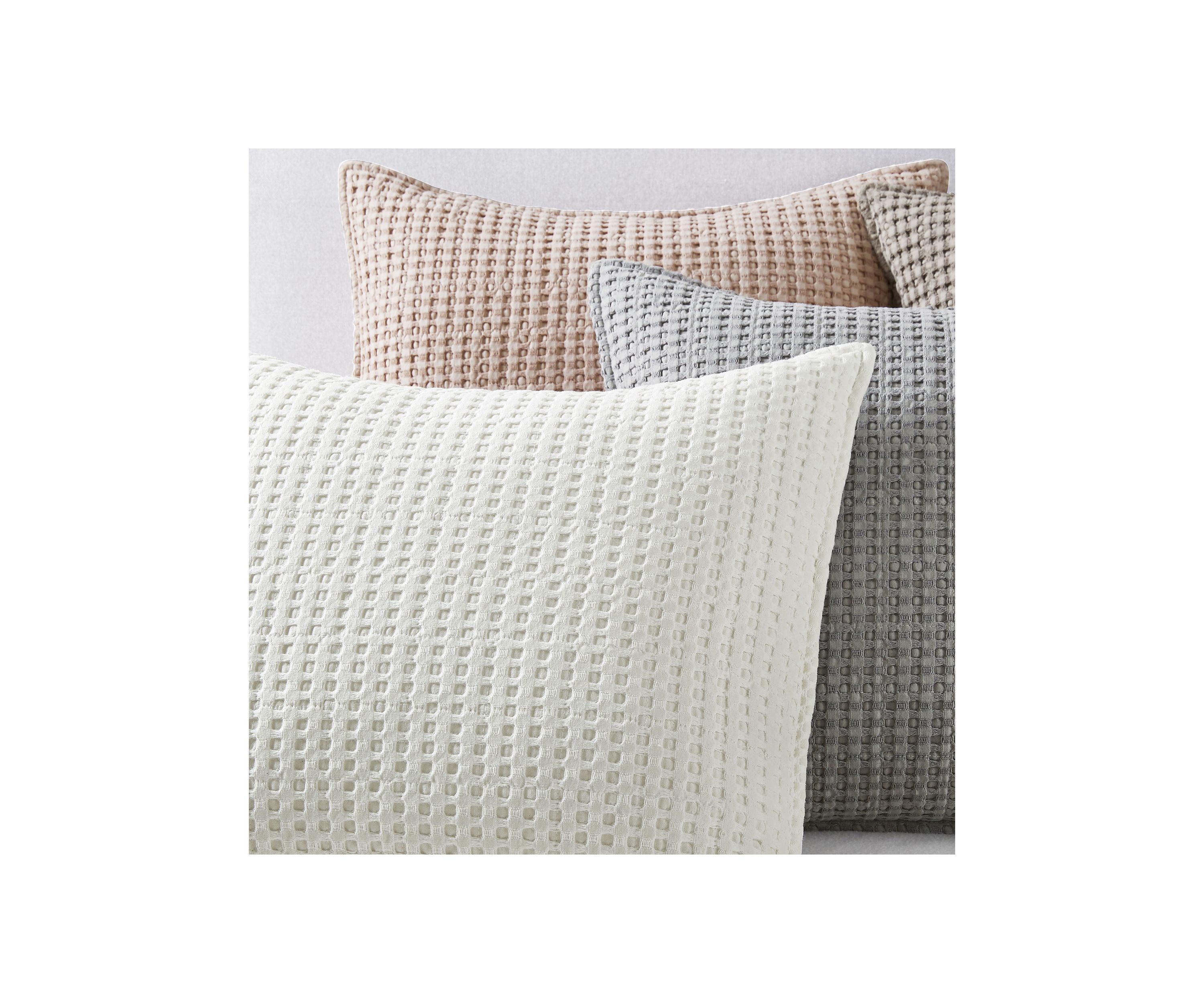 Mills Waffle Square Pillow